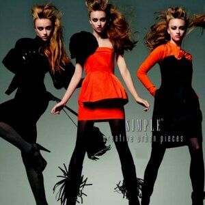 ✨ Designer SIMPLE Creative Zipper Tulip Shape Black Pencil Mini Skirt S M €199 ✨